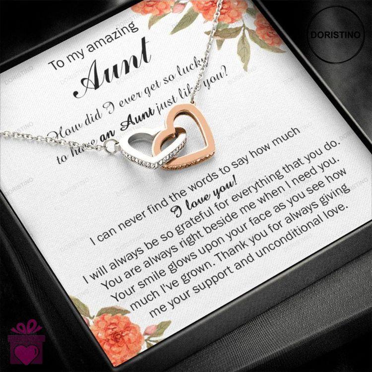 Aunt Necklace To My Amazing Aunt Gift Necklace Gift From Niece To Aunt On Mothers Day Sentimental Pr Doristino Trending Necklace