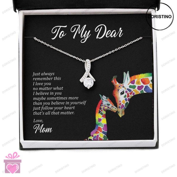 Awareness Necklace I Love You No Matter What Meaningful Autism Message Card Beauty Necklace Doristino Trending Necklace