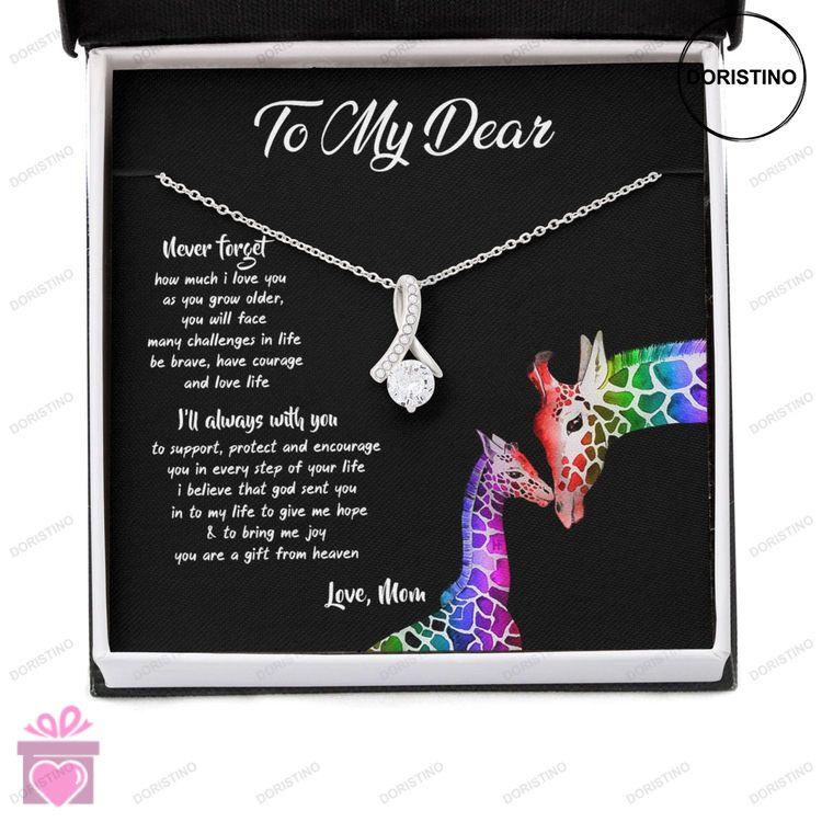 Awareness Necklace Never Forget How Much I Love You Meaningful Autism Message Card Beauty Necklace Doristino Awesome Necklace