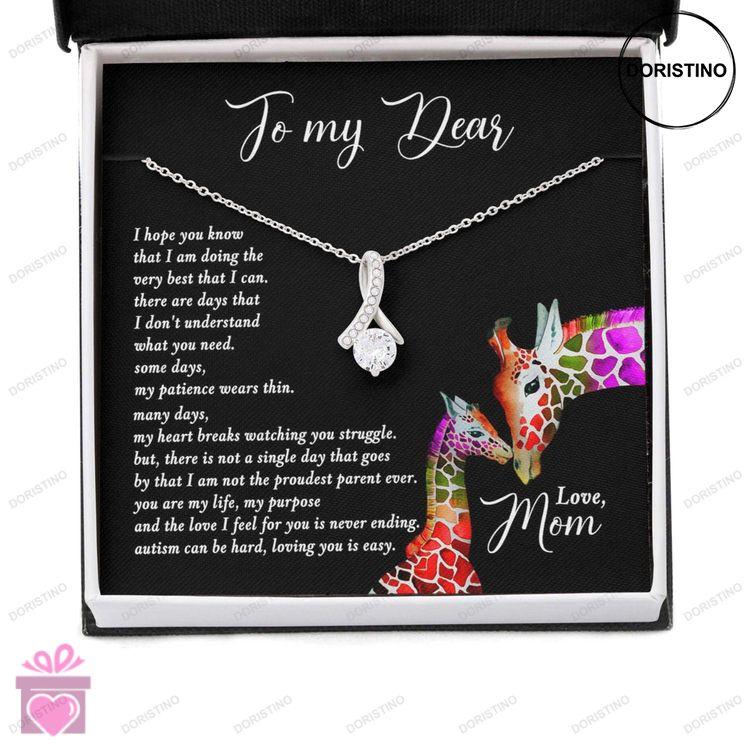 Awareness Necklace You Are My Life Purpose Meaningful Autism Message Card Beauty Necklace Doristino Limited Edition Necklace