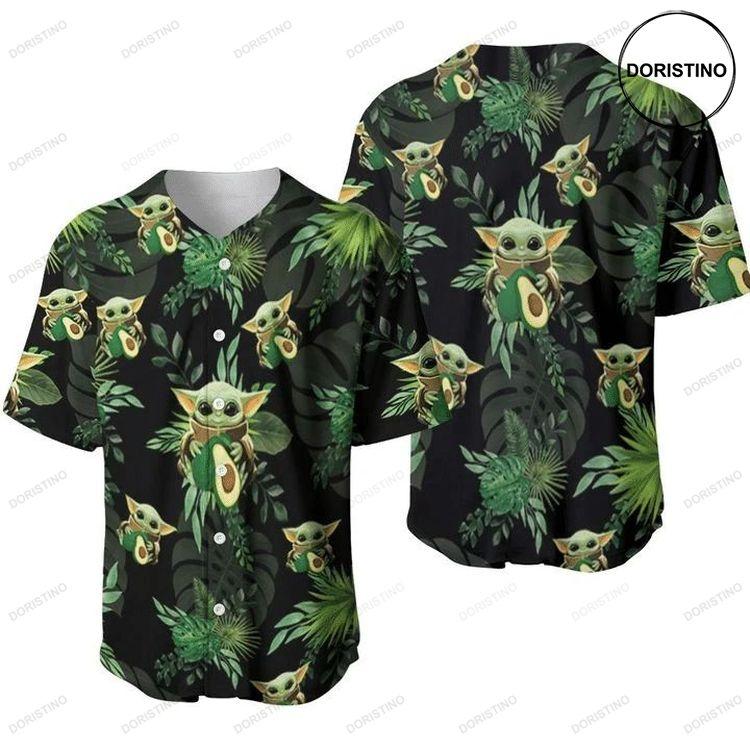 Baby Yoda Avocadoes Hawai 456 Gift For Lover Doristino Limited Edition Baseball Jersey