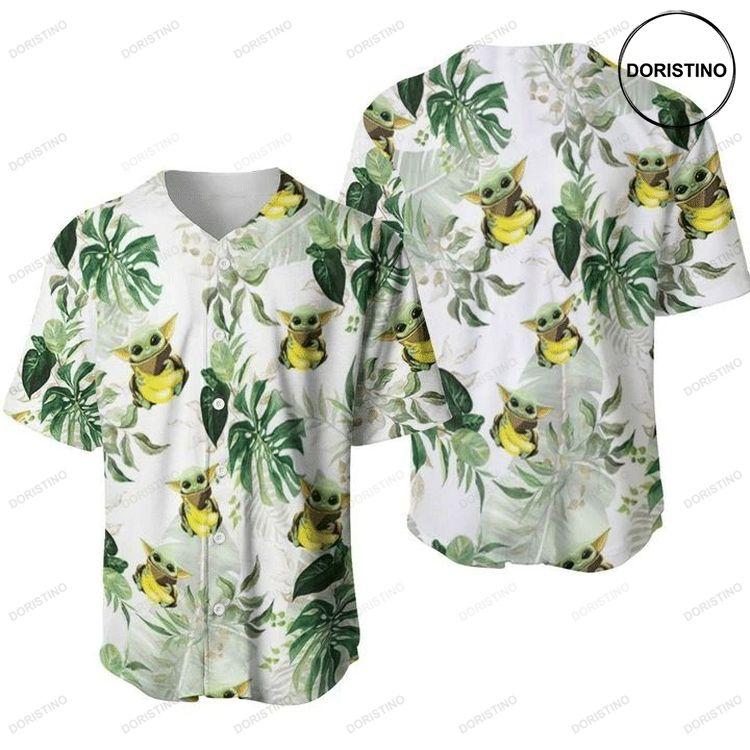 Baby Yoda Bananas Hawai 456 Gift For Lover Doristino Limited Edition Baseball Jersey