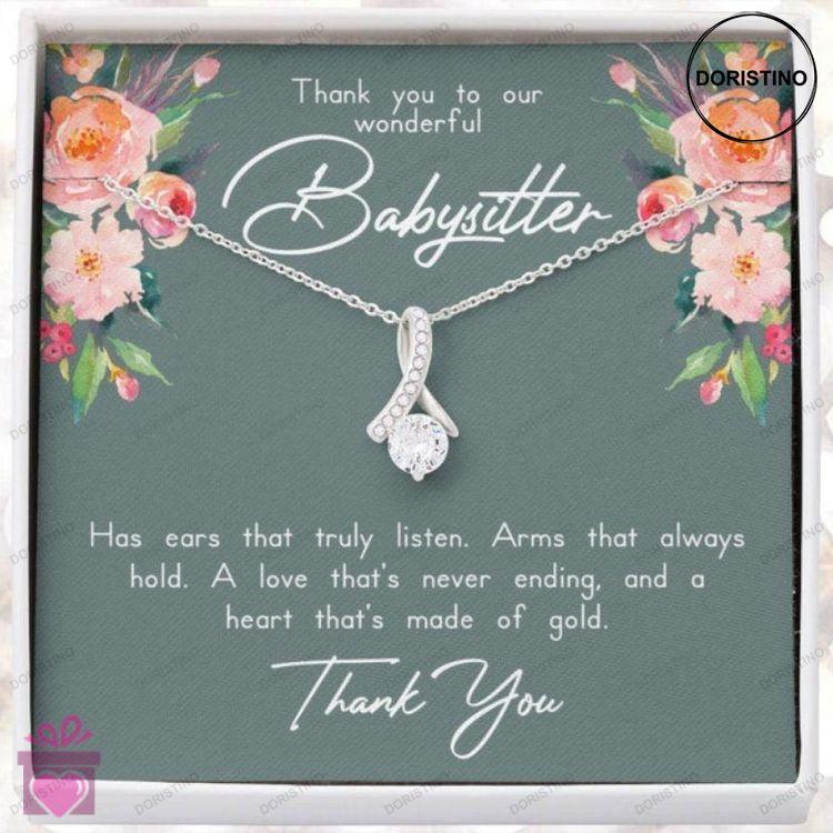 Babysitter Gifts Nanny Gifts Babysitter Thank You Necklace Babysitter Birthday Gift Ideas For Babysi Doristino Limited Edition Necklace