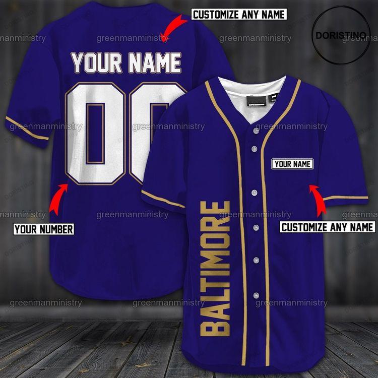 Baltimore Sports Custom Name And Number Doristino Limited Edition Baseball Jersey