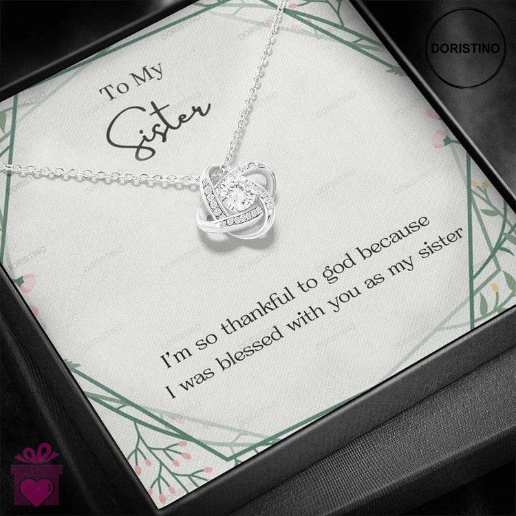 Best Birthday Gift For Sister - Pure Silver Pendant Message Card Combo Gift Box Doristino Limited Edition Necklace