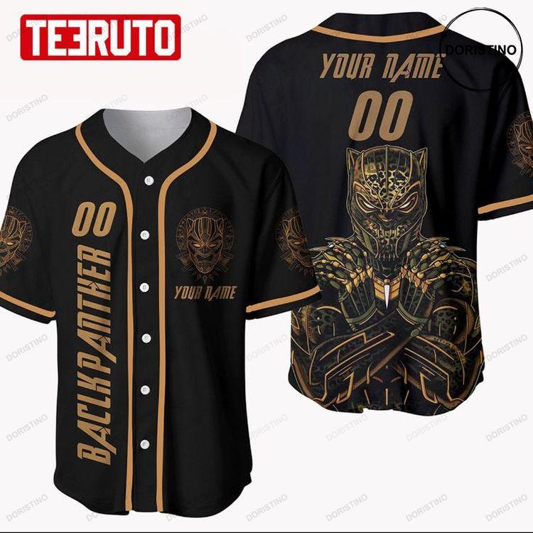 Black Pather Inspired Marvel Personalized Number And Name Doristino Awesome Baseball Jersey