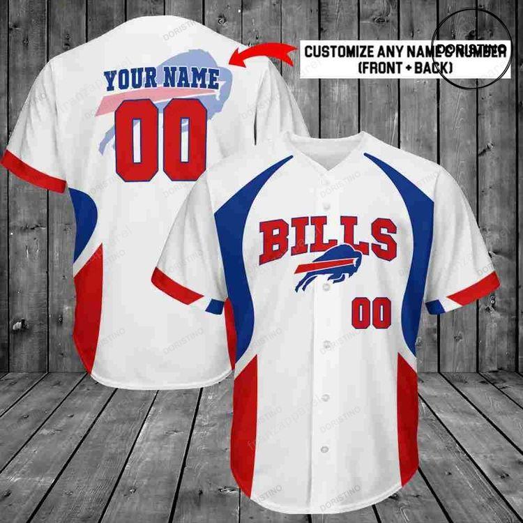 Buffalo Bills Personalized 264 Doristino Awesome Baseball Jersey