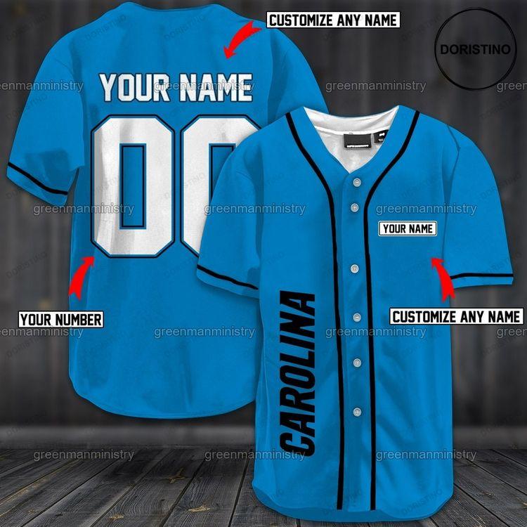 Carolina Personalized Name And Number Custom Soccer Custom Sports Doristino All Over Print Baseball Jersey