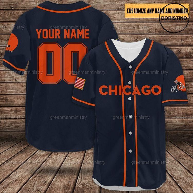Chicago Men Sports Name And Number Personalized Doristino Awesome Baseball Jersey