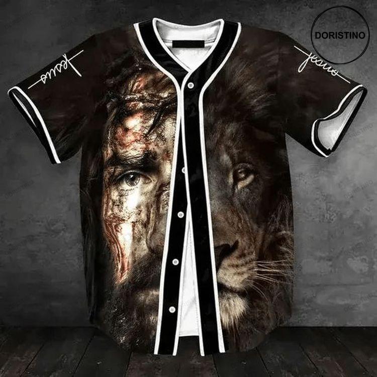 Christian Jesus Lion Personalized Kv Doristino Awesome Baseball Jersey