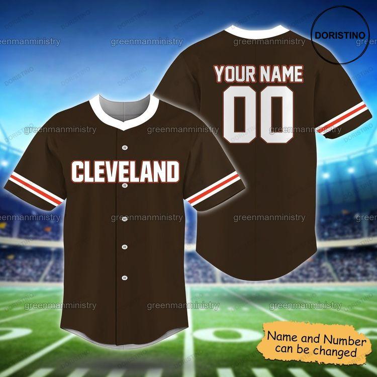 Cleveland Custom Name And Number Customize Doristino All Over Print Baseball Jersey