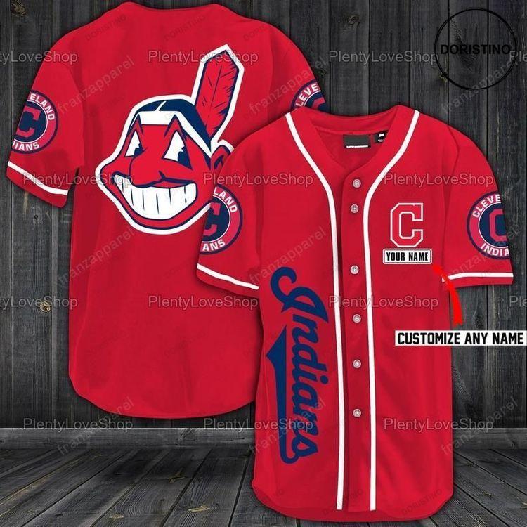 Cleveland Indians Personalized 323 Doristino All Over Print Baseball Jersey