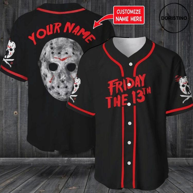 Custom Name Friday The 13th Roy Movies Halloween 222 Gift For Lover Doristino All Over Print Baseball Jersey