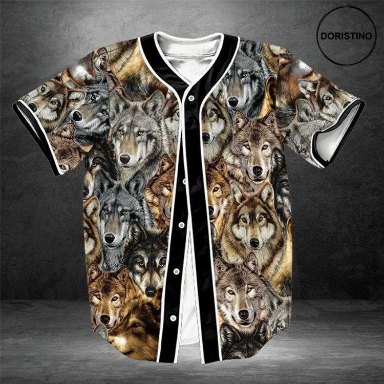 Wolf 12345 Gift For Lover Doristino Awesome Baseball Jersey