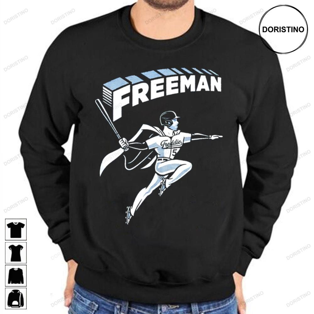 Freddie Freeman White And Black Art Graphic Baseball Trending Style