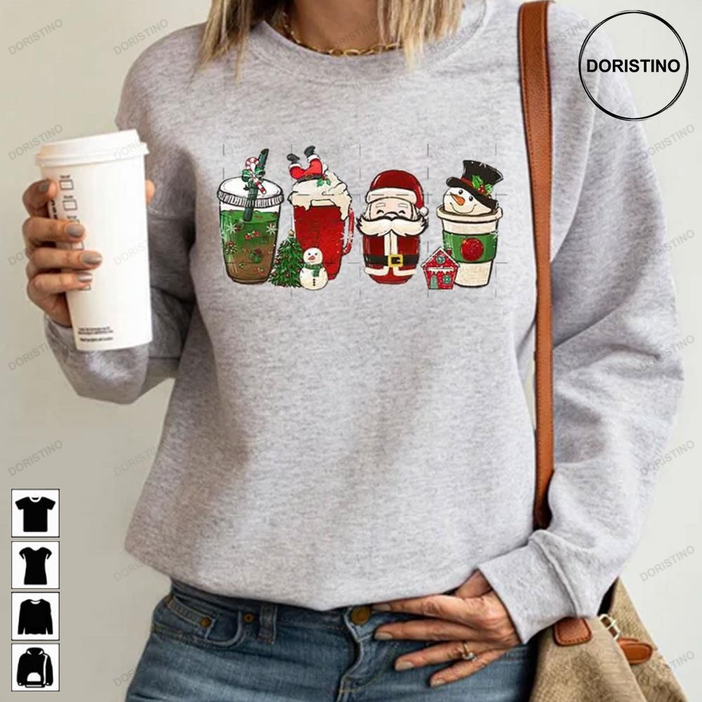 Funny Santa And Snowman Awesome Shirts