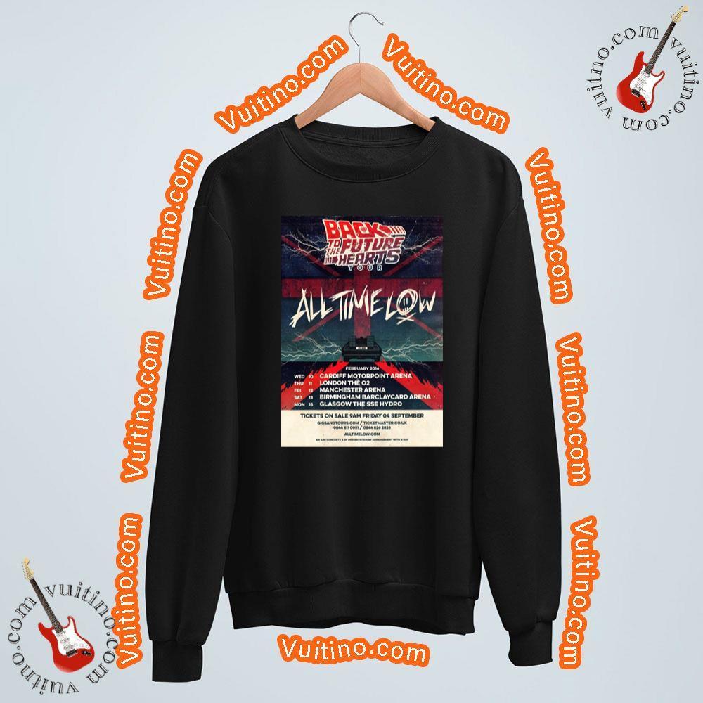 All Time Low Back To The Future Hearts 2016 Uk Tour Shirt