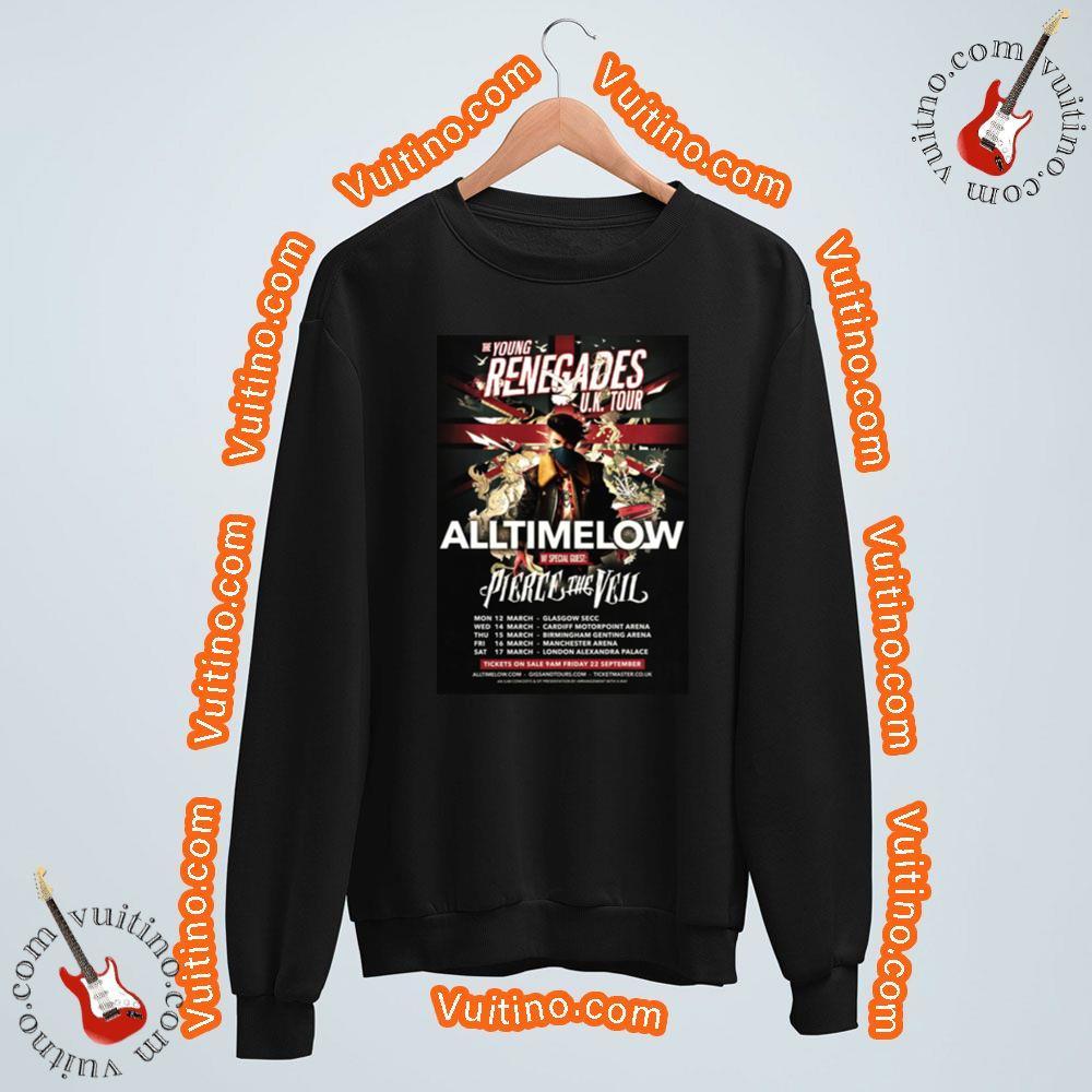 All Time Low The Young Renegades 2018 Uk Tour Merch