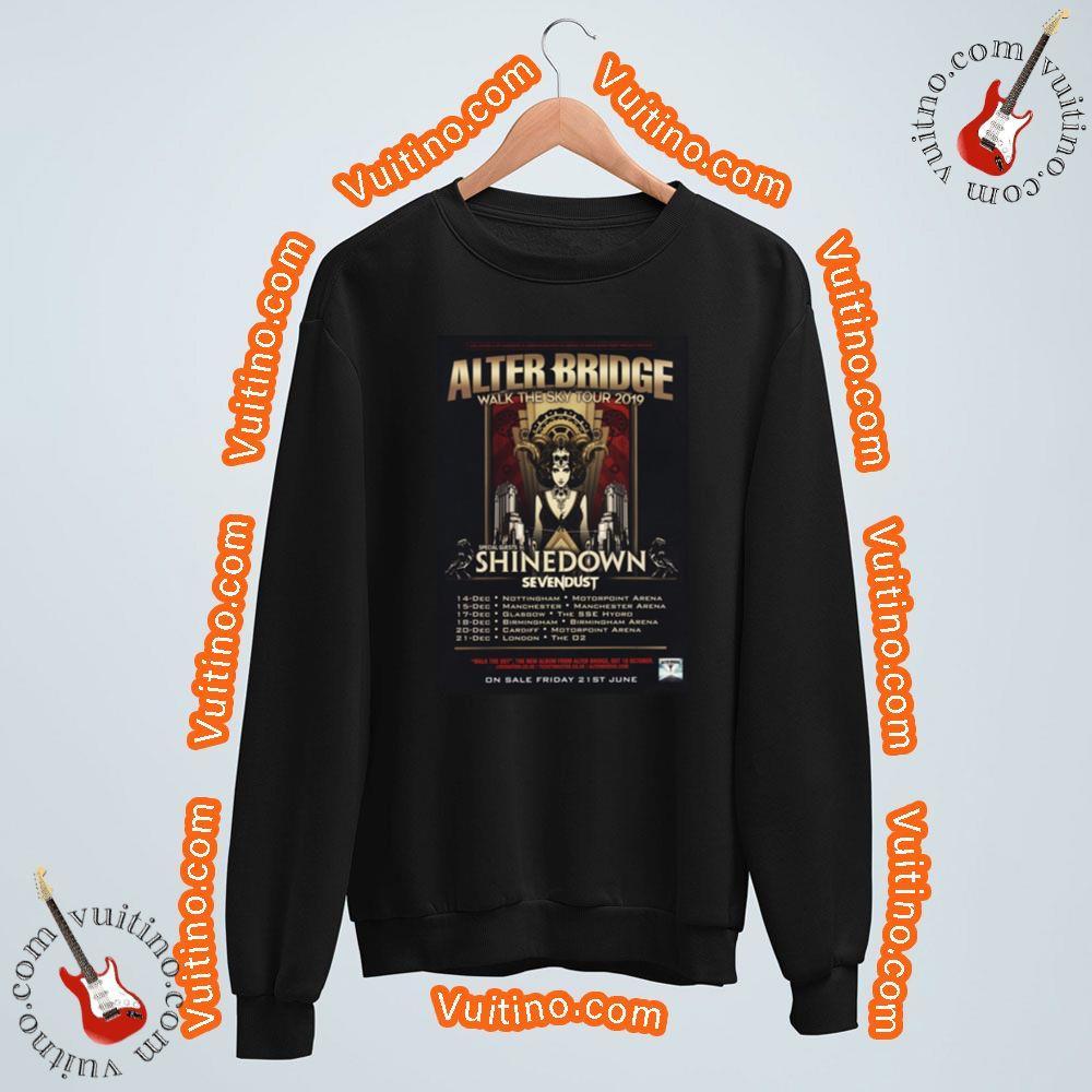 Alter Bridge Sevendust Uk December 2019 Tour Shirt