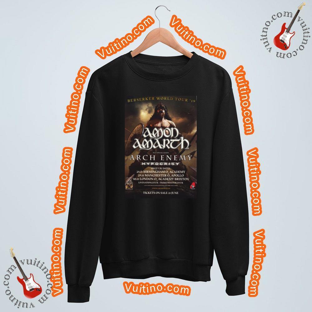 Amon Amarth Berserker Uk November 2019 Tour Merch