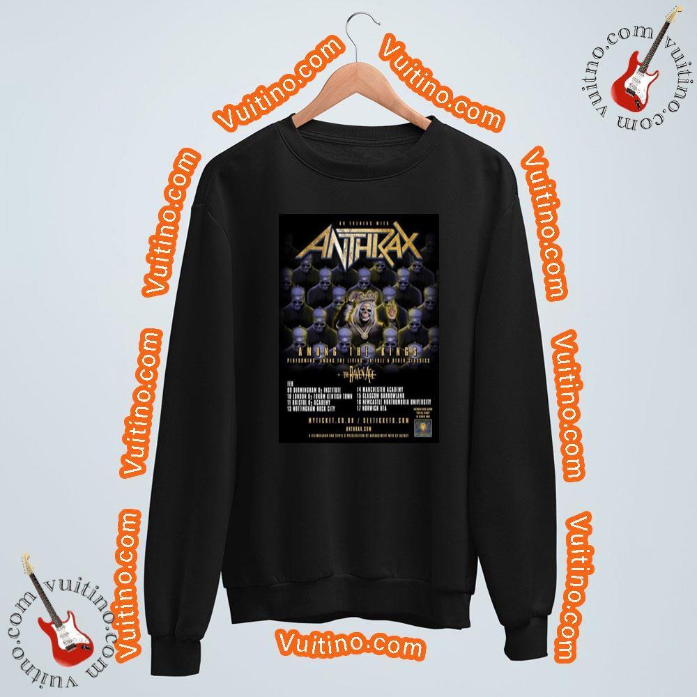 Anthrax An Evening With Among The Kings 2017 Uk Tour Merch