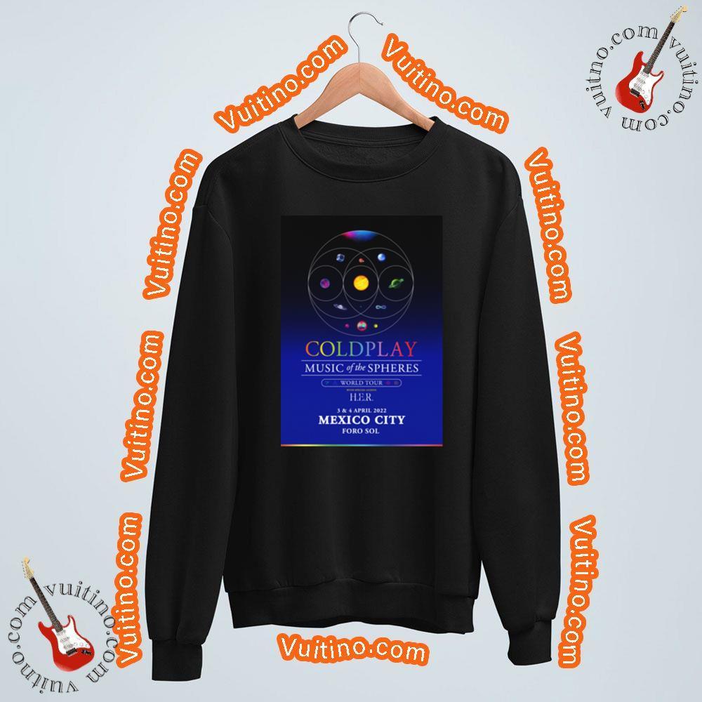 Art Coldplay Music Of The Spheres 2022 Mexico City Foro Sol Apparel