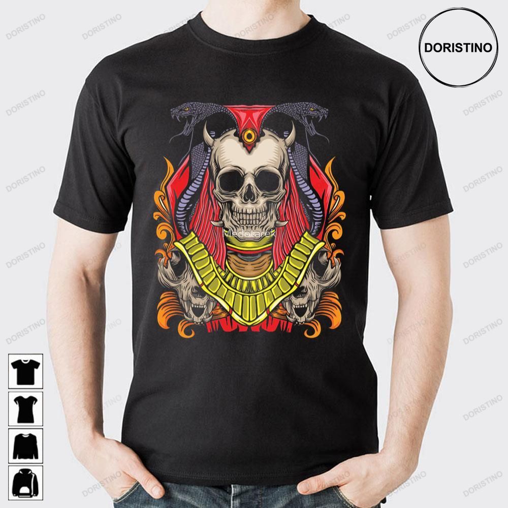 Old Skull Ghost With Snakes Limited Edition T-shirts