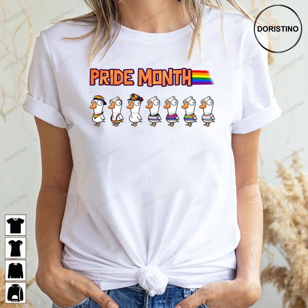 Pride Month Goose Goose Duck Game Limited Edition T-shirts