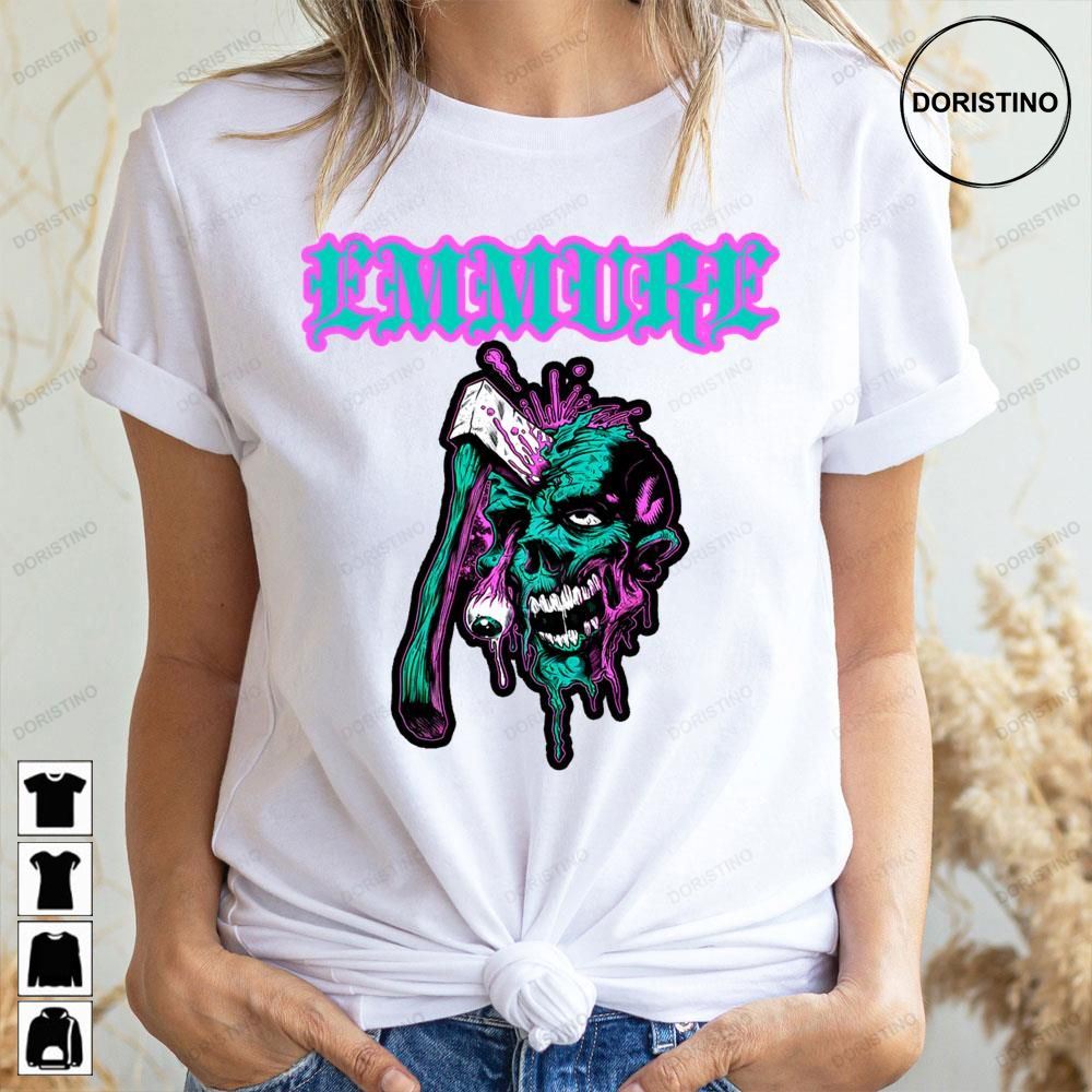 Purple Retro Skull Emmure Awesome Shirts