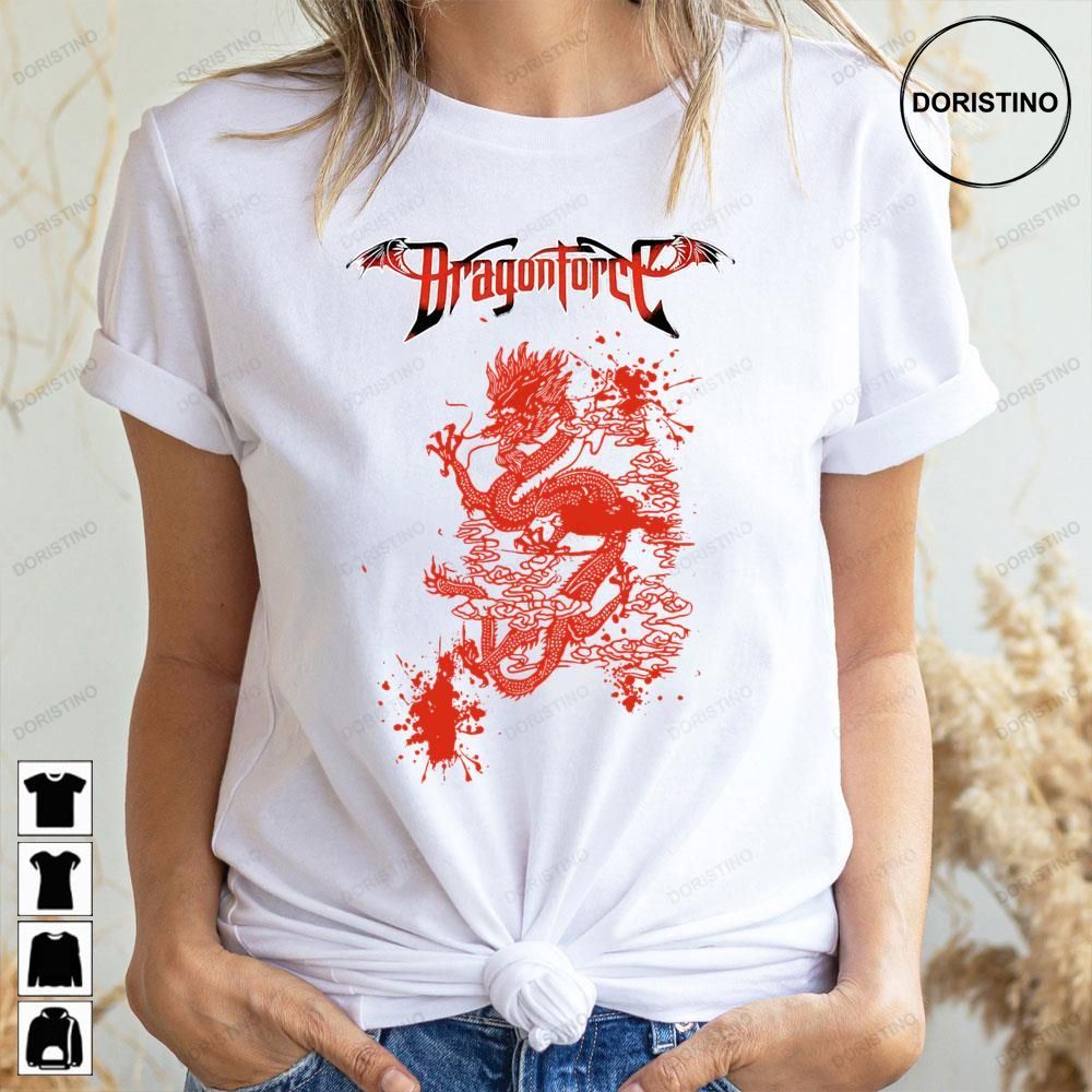 Red Dragonforce Awesome Shirts