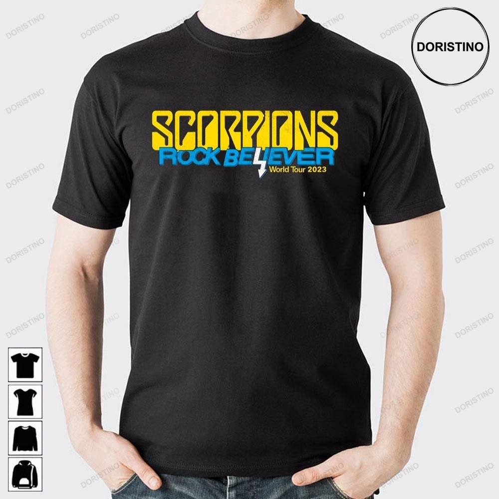 Scorpions Rock Believer World Logo Awesome Shirts