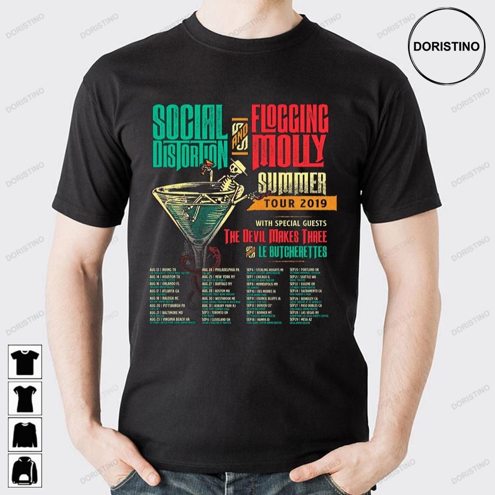 Social Distortion And Flogging Molly Summer 2019 Awesome Shirts