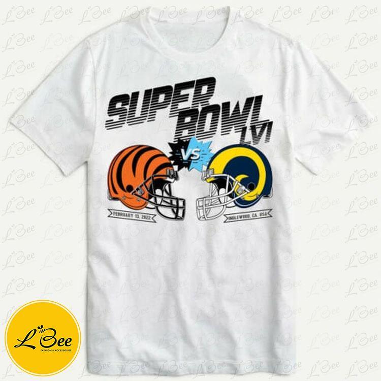 Super Bowl 2022 Rams Vs Bengals New Design T-Shirt - REVER LAVIE