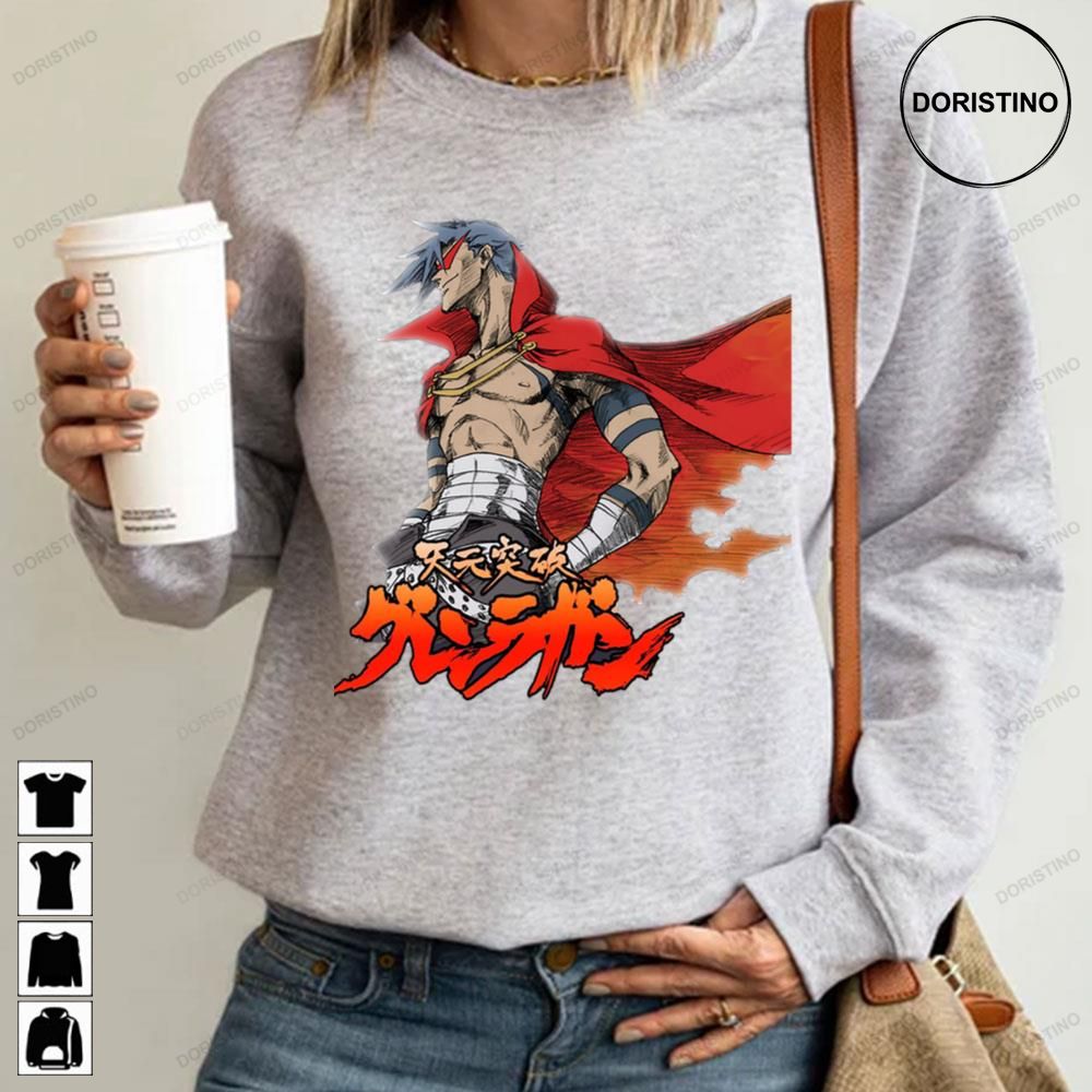 Kamina Tengen Toppa Gurren Lagann Limited Edition T-shirts