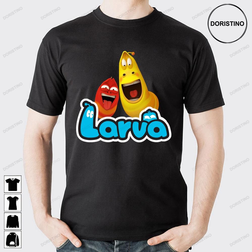 Larva Cartoon Design Trending Style