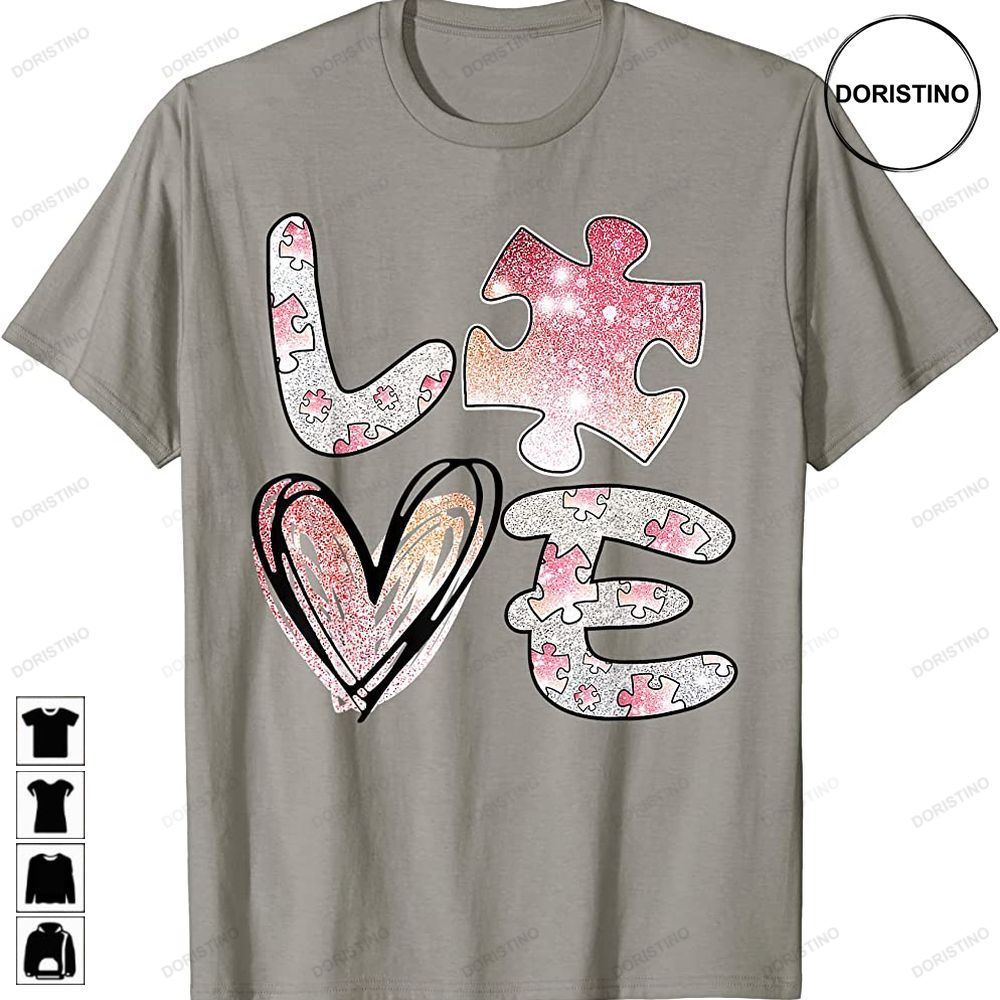 Autism Awareness 2023 Valentines Day Cute Puzzle Autism Limited Edition T-shirts