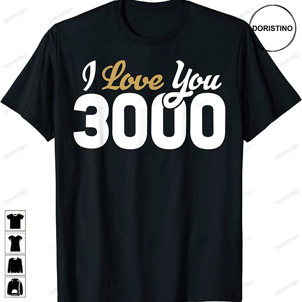 Avengers Endgame Iron Man I Love You 3000 Valentine Awesome Shirts