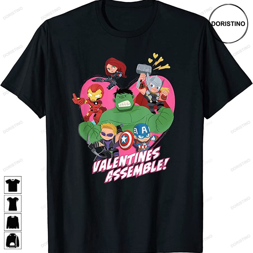 Avengers Valentines Assemble Awesome Shirts