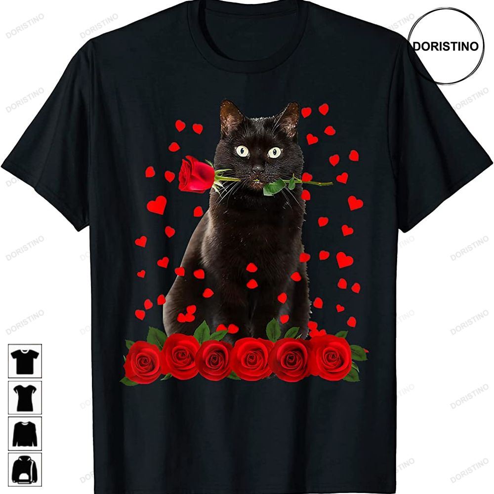 Black Cat Valentines Day Boys Girls Official Nager Trending Style