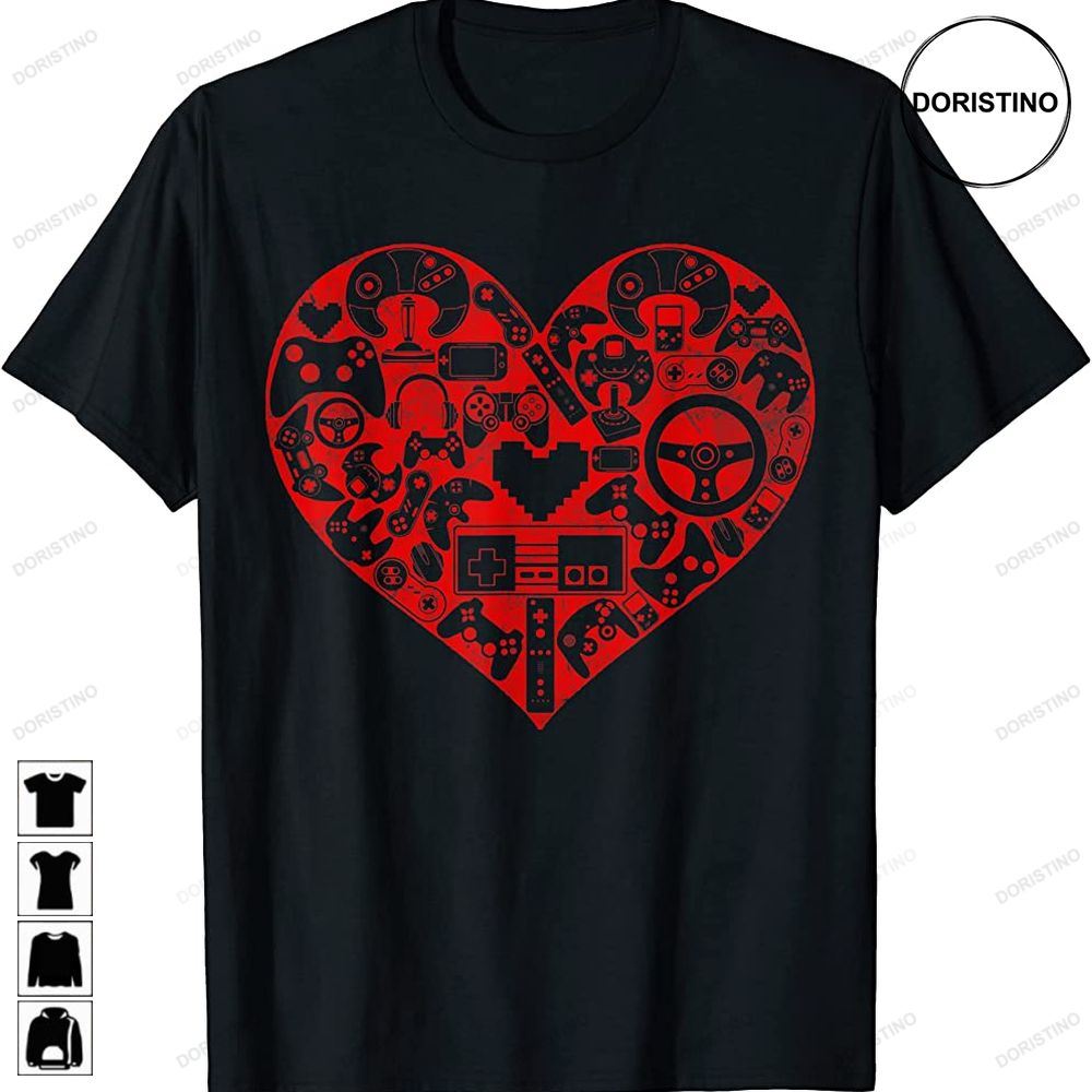 Boys Gamer - Game Heart Valentines Day Lover Limited Edition T-shirts