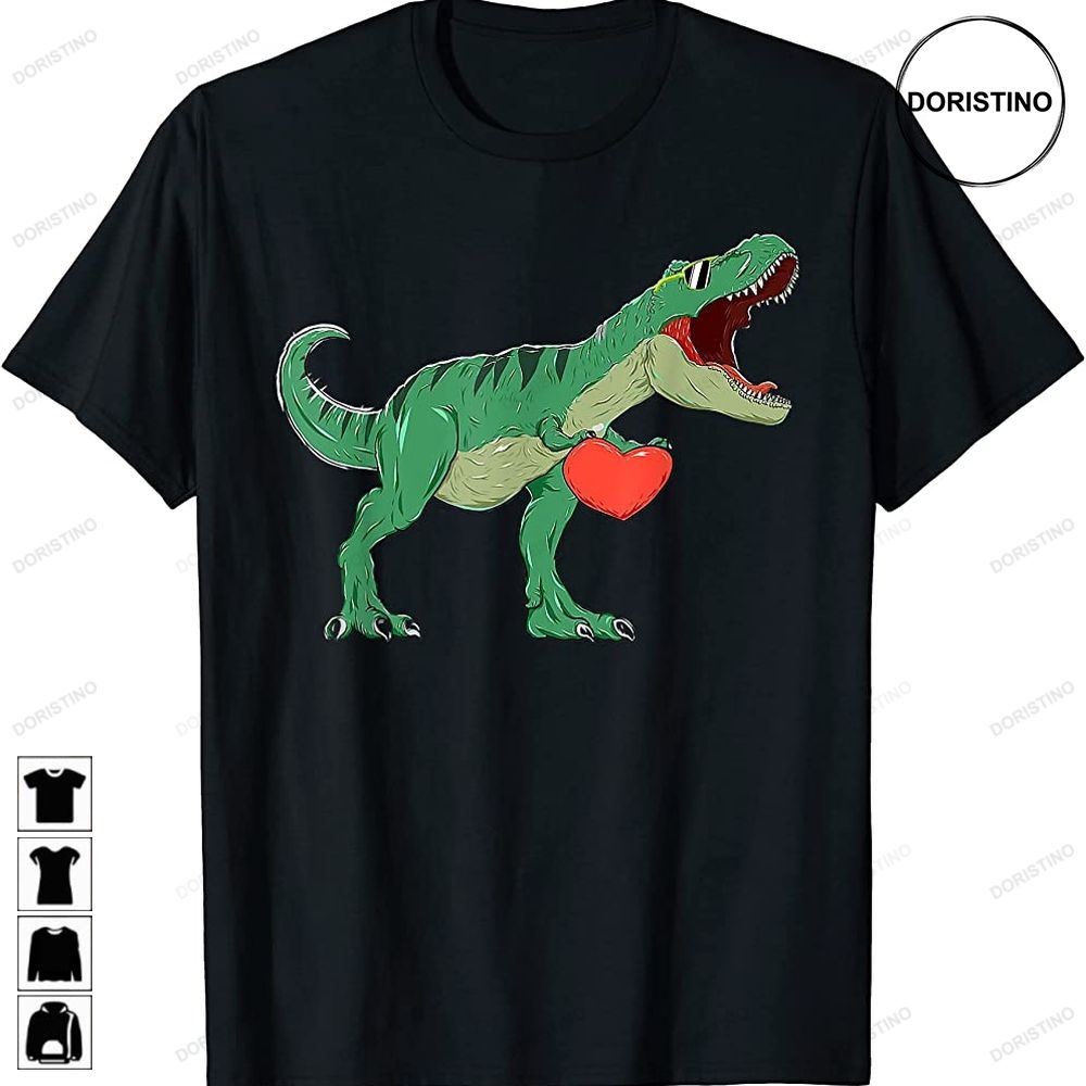 Boys Valentines Day Kids T Rex Dinosaur I Steal Hearts Limited Edition T-shirts