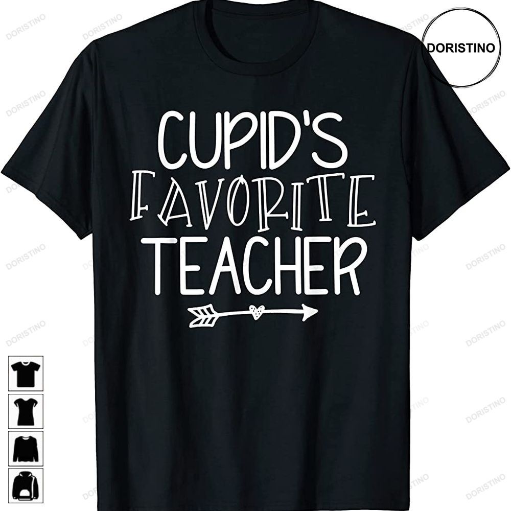 Cupids Favorite Teacher Valentines Day School Awesome Shirts