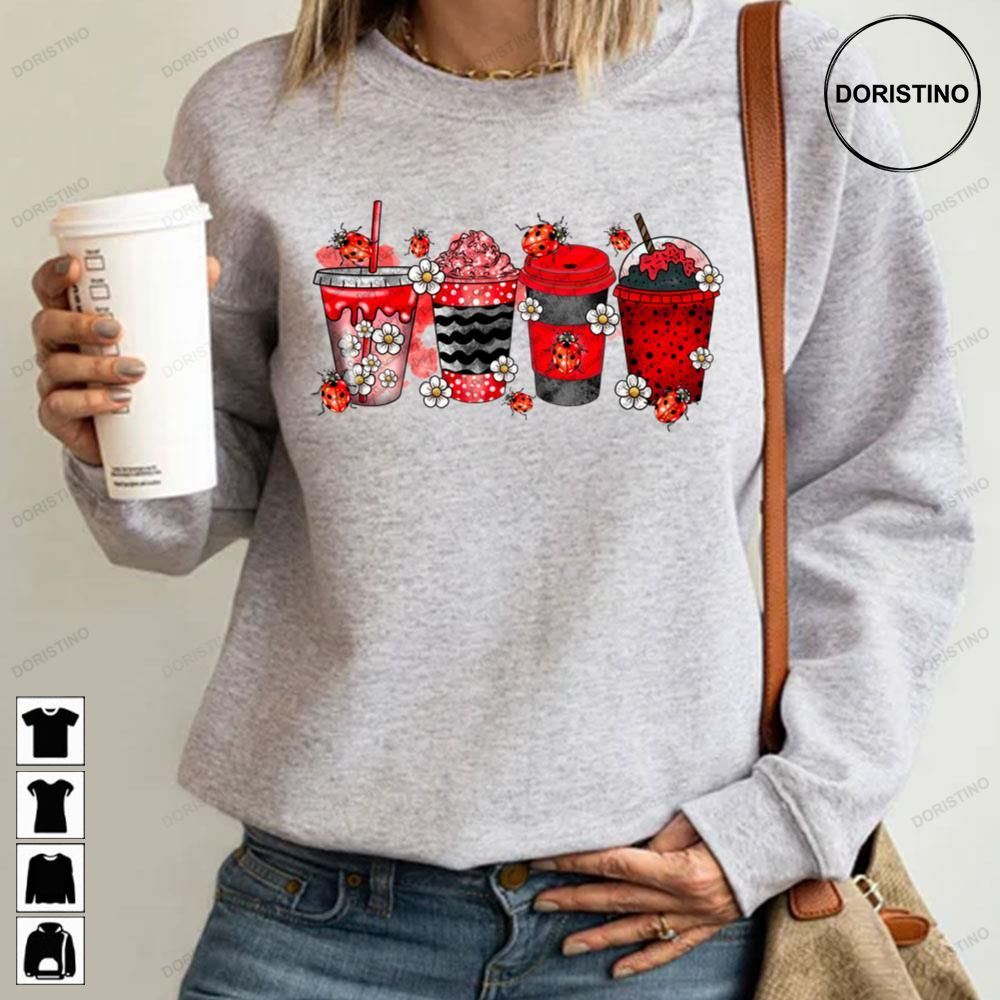 Lady Bug Drink Coffee Cup Limited Edition T-shirts