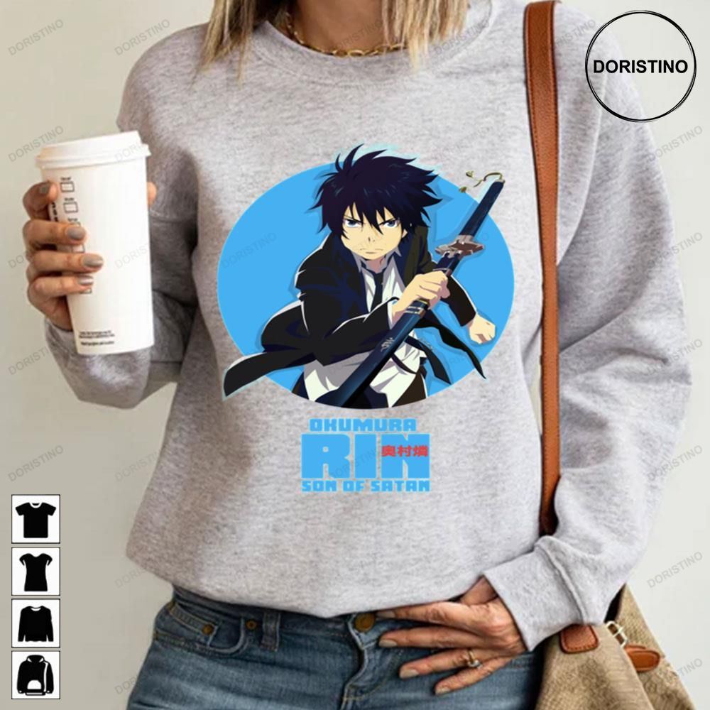 Logo Of Rin Okumura From Blue Exorcist Anime Limited Edition T-shirts