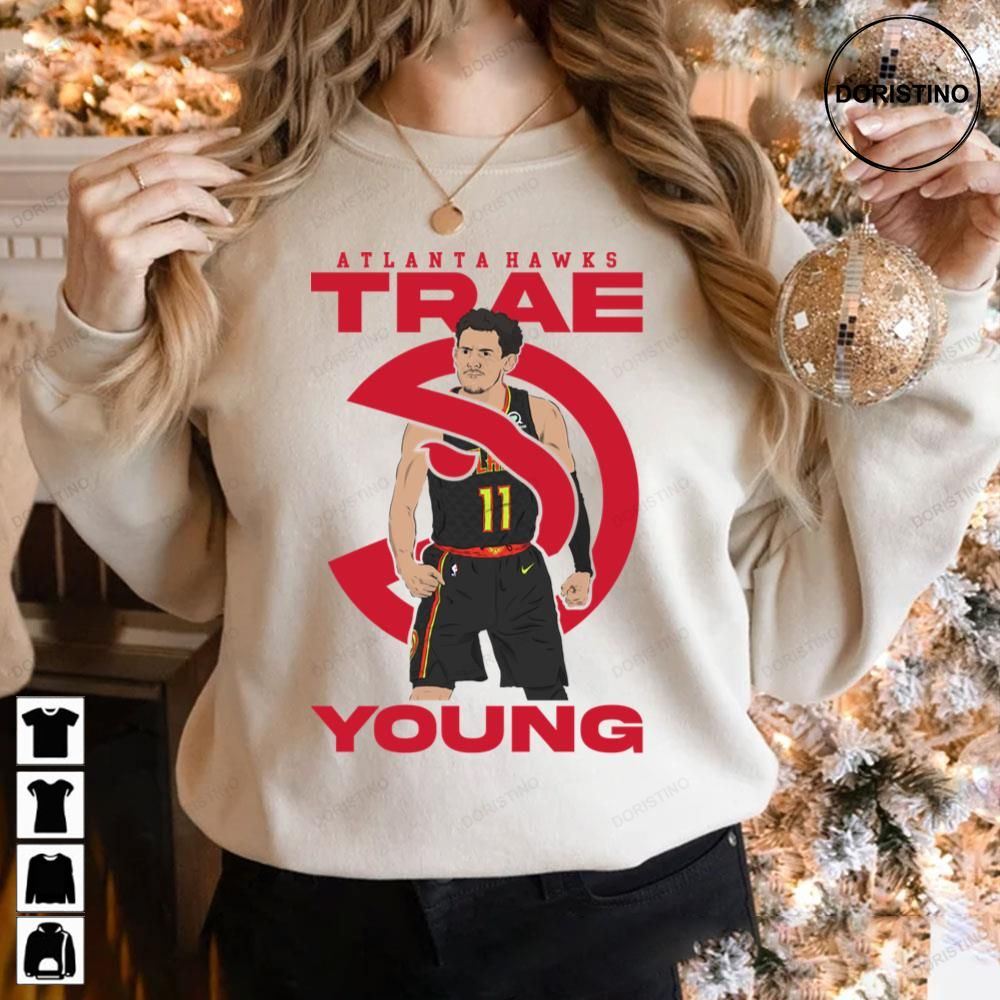 Logo Of Trae Young Funny Art Basketball Trending Style