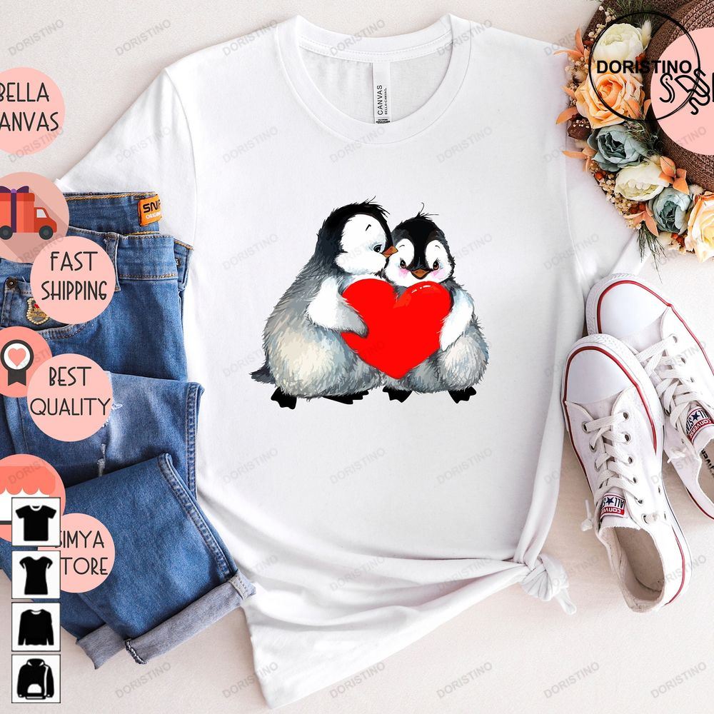 Cute Valentines Day Lovely Penguins Penguin Limited Edition T-shirts