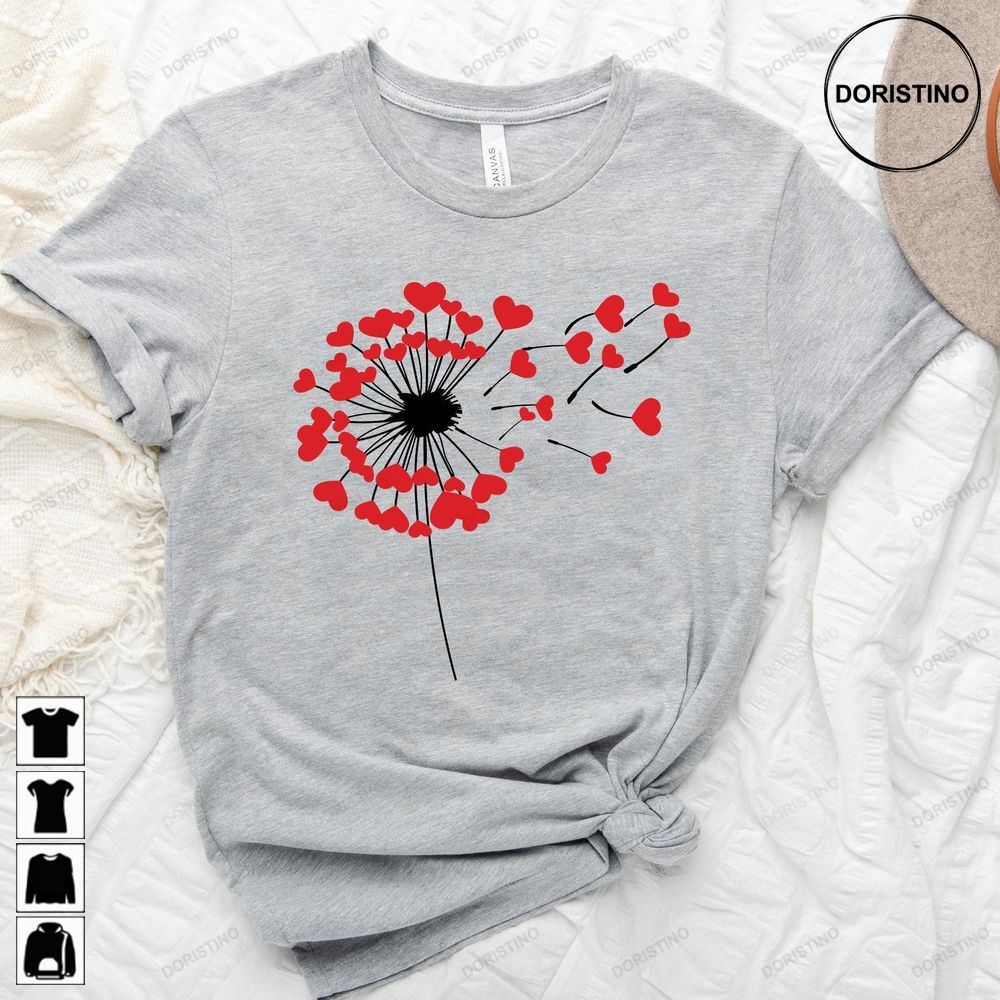 Dandelion Valentines Lovers Awesome Shirts