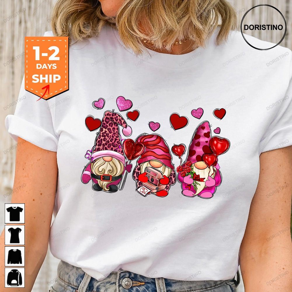 Gnomes Hearted Valentines Day Gnomes Valentines Limited Edition T-shirts