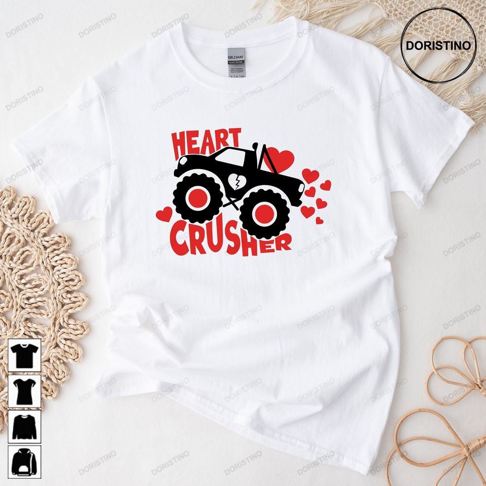 Heart Crusher Truck Valentines Day Heart Crusher Trending Style