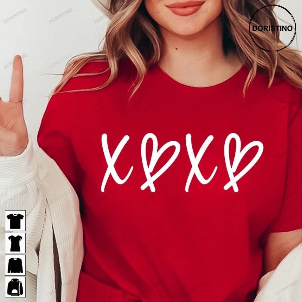 Hugs And Kisses Xoxo Hear Valentine Limited Edition T-shirts